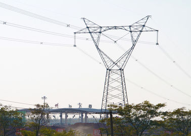 ASTM A572 গ্যাভলাইজড অ্যাঙ্গেল 500 কেভি সংক্রমণ ইস্পাত টাওয়ার