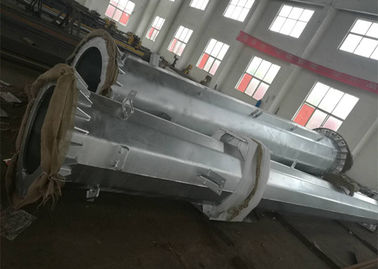 Conical Monopole Transmission Tower , 13m Once Forming Monopole Steel Tower
