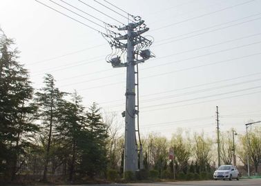 ফ্ল্যাঞ্জ সংযোগ Q345B 132kv বৈদ্যুতিক ট্রান্সমিশন টাওয়ার